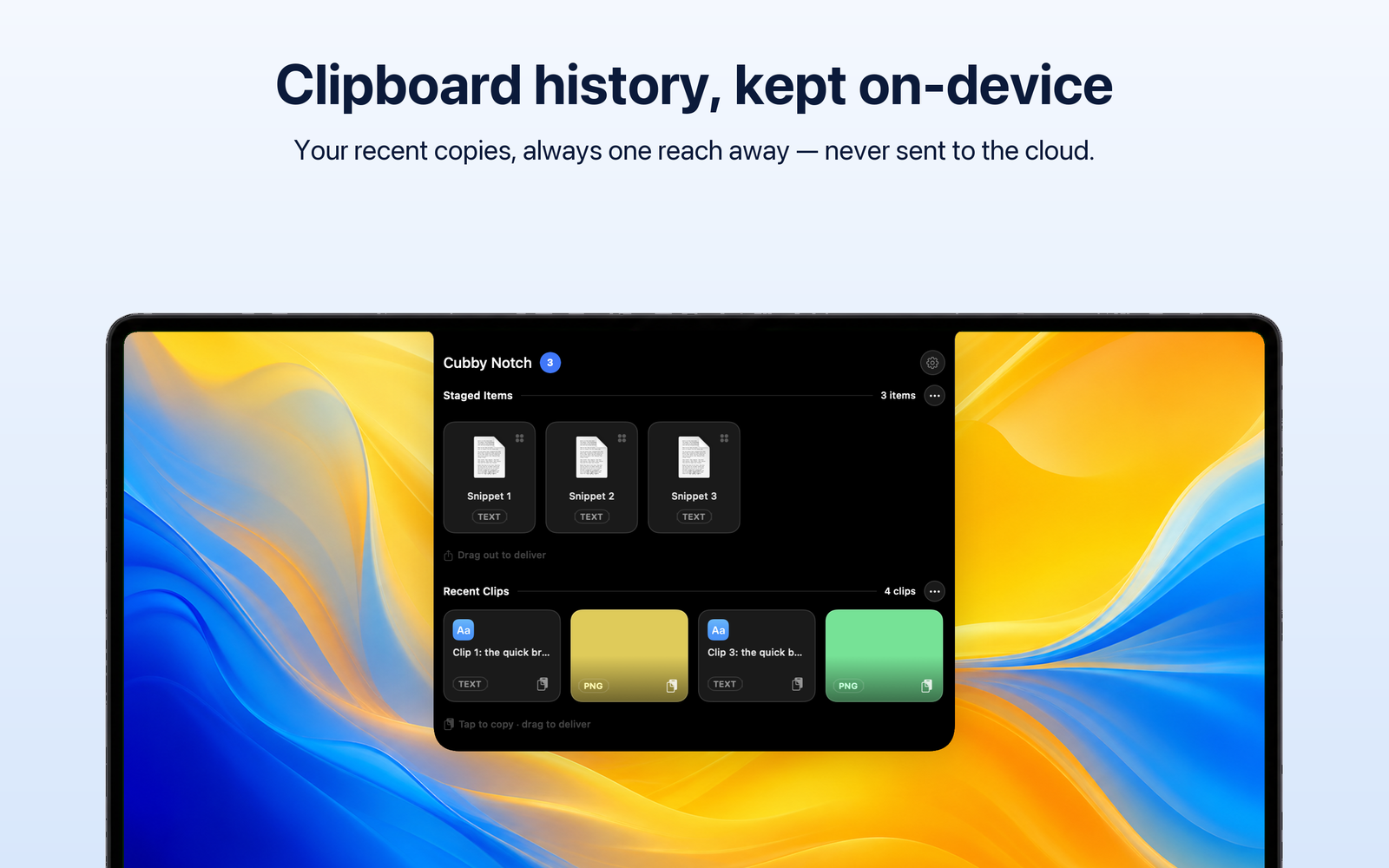 Cubby Notch — Recent clips, on tap
